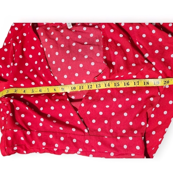 Red Flutter Sleeve V-Neck Maxi Dress - Picture 10 of 10